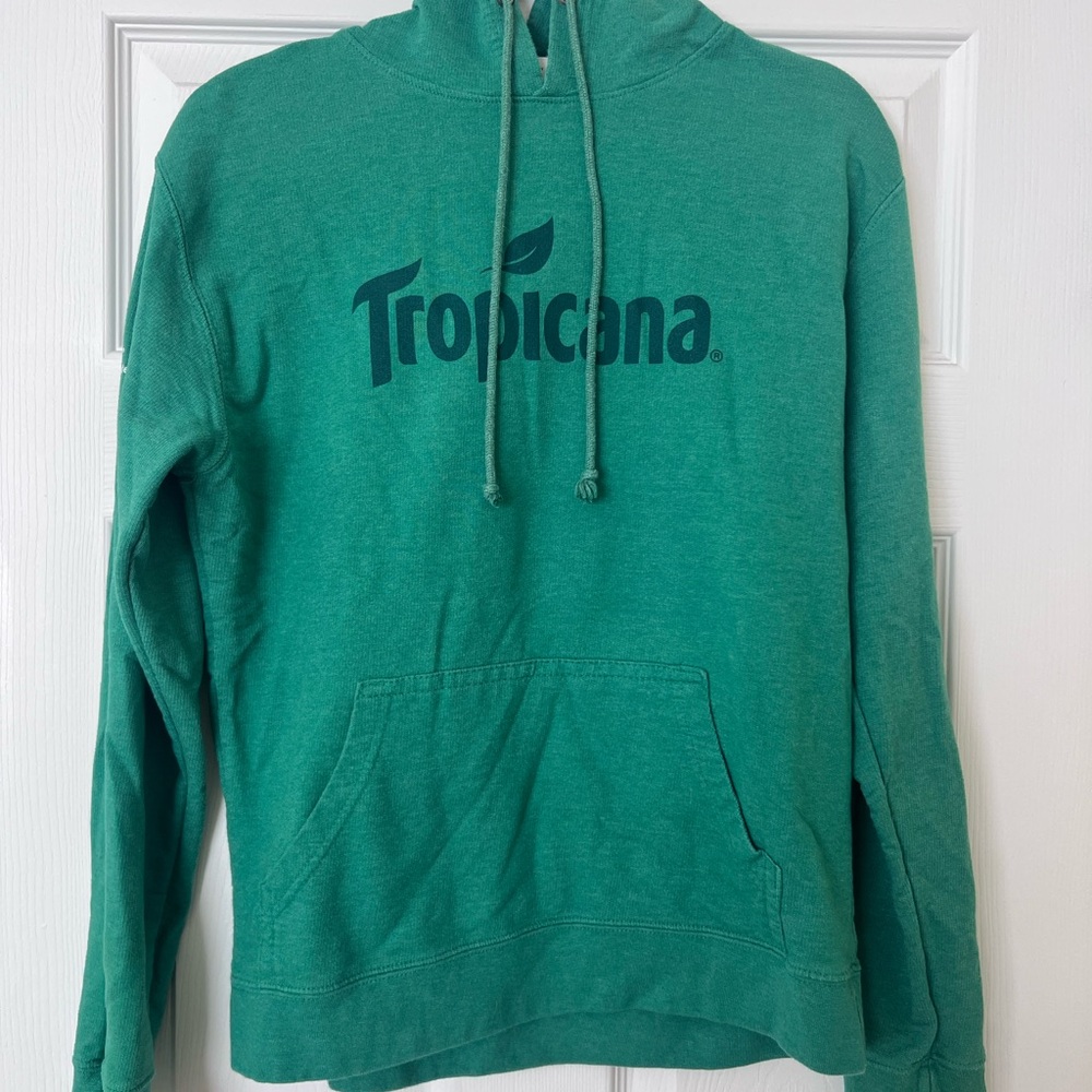 Green Tropicana Sweatshirt with Hood